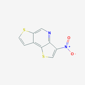 molecular formula C9H4N2O2S2 B429098 3-Nitrodithieno[3,2-b:3,2-d]pyridine 