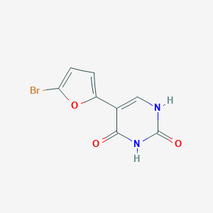 molecular formula C8H5BrN2O3 B429099 5-(5-bromo-2-furyl)-2,4(1H,3H)-pyrimidinedione 