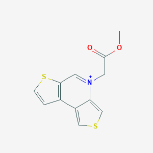 molecular formula C12H10NO2S2+ B429101 4-(2-Methoxy-2-oxoethyl)dithieno[3,4-b:3,2-d]pyridin-4-ium 
