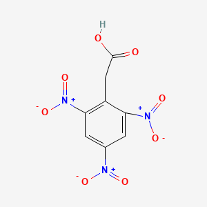 molecular formula C8H5N3O8 B4291018 (2,4,6-trinitrophenyl)acetic acid CAS No. 77601-83-3