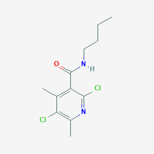 molecular formula C12H16Cl2N2O B4291033 N-butyl-2,5-dichloro-4,6-dimethylnicotinamide 