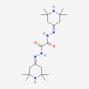 molecular formula C20H36N6O2 B4291078 N'~1~,N'~2~-bis(2,2,6,6-tetramethylpiperidin-4-ylidene)ethanedihydrazide 