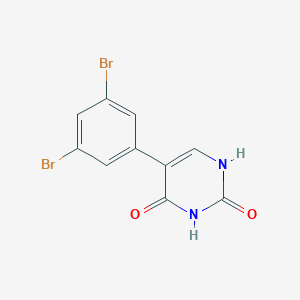 molecular formula C10H6Br2N2O2 B429113 5-(3,5-dibromophenyl)-2,4(1H,3H)-pyrimidinedione 