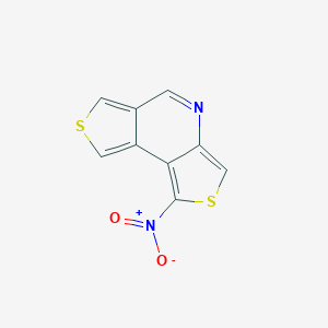 molecular formula C9H4N2O2S2 B429119 1-Nitrodithieno[3,4-b:3,4-d]pyridine 