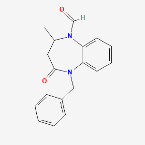 molecular formula C18H18N2O2 B4291192 5-benzyl-2-methyl-4-oxo-2,3,4,5-tetrahydro-1H-1,5-benzodiazepine-1-carbaldehyde 
