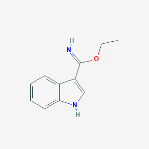 molecular formula C11H12N2O B429120 Ethyl 1H-indole-3-carbimidate CAS No. 19747-79-6