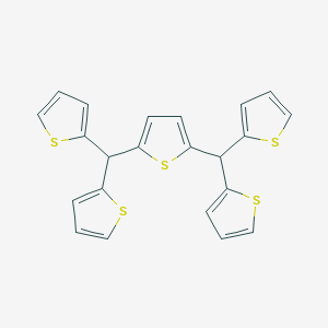 molecular formula C22H16S5 B429122 2,5-Bis[di(2-thienyl)methyl]thiophene 