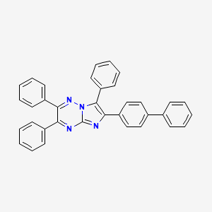 molecular formula C35H24N4 B4291228 6-biphenyl-4-yl-2,3,7-triphenylimidazo[1,2-b][1,2,4]triazine CAS No. 94103-65-8