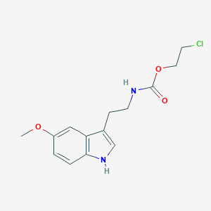 2-chloroethyl 2-(5-methoxy-1H-indol-3-yl)ethylcarbamate
