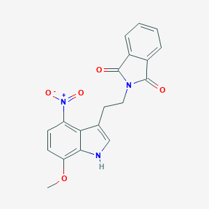 molecular formula C19H15N3O5 B429130 2-[2-(7-methoxy-4-nitro-1H-indol-3-yl)ethyl]-1H-isoindole-1,3(2H)-dione 