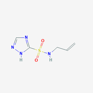 molecular formula C5H8N4O2S B4291305 N-allyl-4H-1,2,4-triazole-3-sulfonamide 