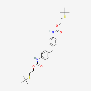 molecular formula C27H38N2O4S2 B4291315 bis[2-(tert-butylthio)ethyl] (methylenedi-4,1-phenylene)biscarbamate 