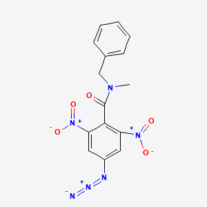 molecular formula C15H12N6O5 B4291334 4-azido-N-benzyl-N-methyl-2,6-dinitrobenzamide 