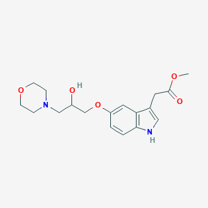 molecular formula C18H24N2O5 B429135 methyl {5-[2-hydroxy-3-(4-morpholinyl)propoxy]-1H-indol-3-yl}acetate 