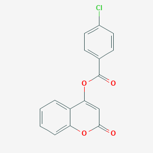 molecular formula C16H9ClO4 B429139 2-oxo-2H-chromen-4-yl 4-chlorobenzoate CAS No. 16709-66-3