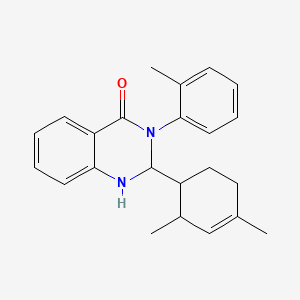 molecular formula C23H26N2O B4291448 2-(2,4-dimethylcyclohex-3-en-1-yl)-3-(2-methylphenyl)-2,3-dihydroquinazolin-4(1H)-one 