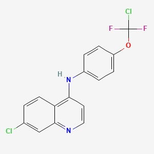 molecular formula C16H10Cl2F2N2O B4291467 7-chloro-N-{4-[chloro(difluoro)methoxy]phenyl}quinolin-4-amine 