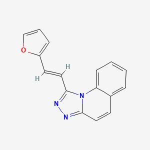 molecular formula C16H11N3O B4291602 1-[2-(2-furyl)vinyl][1,2,4]triazolo[4,3-a]quinoline 