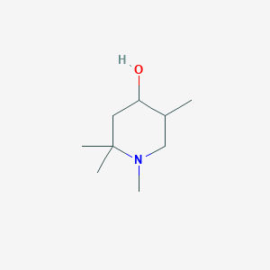 molecular formula C9H19NO B4291619 1,2,2,5-tetramethylpiperidin-4-ol 