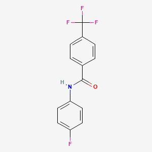 molecular formula C14H9F4NO B4291634 N-(4-fluorophenyl)-4-(trifluoromethyl)benzamide 