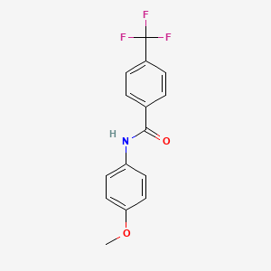 molecular formula C15H12F3NO2 B4291929 N-(4-甲氧基苯基)-4-(三氟甲基)苯甲酰胺 