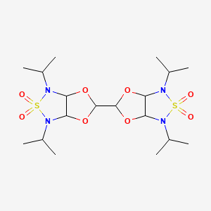 molecular formula C18H34N4O8S2 B4291975 1,1',3,3'-tetraisopropyloctahydro-5H,5'H-5,5'-bi[1,3]dioxolo[4,5-c][1,2,5]thiadiazole 2,2,2',2'-tetraoxide 