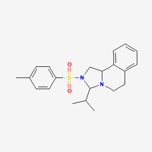 3-isopropyl-2-[(4-methylphenyl)sulfonyl]-1,2,3,5,6,10b-hexahydroimidazo[5,1-a]isoquinoline