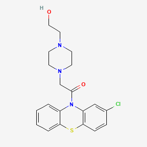 molecular formula C20H22ClN3O2S B4292039 2-{4-[2-(2-chloro-10H-phenothiazin-10-yl)-2-oxoethyl]piperazin-1-yl}ethanol 