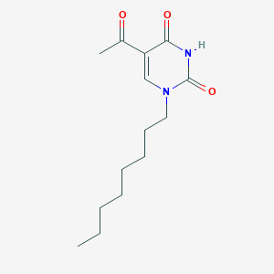molecular formula C14H22N2O3 B429210 5-acetyl-1-octyl-2,4(1H,3H)-pyrimidinedione 