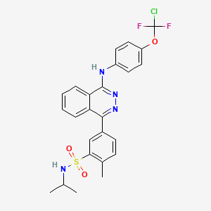 5-[4-({4-[chloro(difluoro)methoxy]phenyl}amino)phthalazin-1-yl]-N-isopropyl-2-methylbenzenesulfonamide