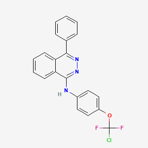 molecular formula C21H14ClF2N3O B4292272 N-{4-[chloro(difluoro)methoxy]phenyl}-4-phenylphthalazin-1-amine 