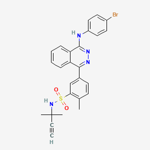 molecular formula C26H23BrN4O2S B4292429 5-{4-[(4-bromophenyl)amino]phthalazin-1-yl}-N-(1,1-dimethylprop-2-yn-1-yl)-2-methylbenzenesulfonamide 