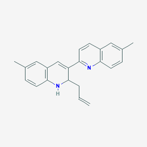 molecular formula C23H22N2 B4292438 2'-allyl-6,6'-dimethyl-1',2'-dihydro-2,3'-biquinoline 