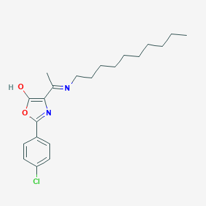 molecular formula C21H29ClN2O2 B429259 2-(4-chlorophenyl)-4-[1-(decylamino)ethylidene]-1,3-oxazol-5(4H)-one 