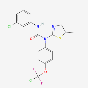N-{4-[chloro(difluoro)methoxy]phenyl}-N'-(3-chlorophenyl)-N-(5-methyl-4,5-dihydro-1,3-thiazol-2-yl)urea