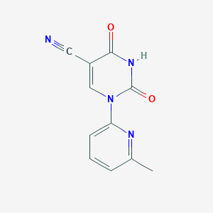 molecular formula C11H8N4O2 B429270 1-(6-Methyl-2-pyridinyl)-2,4-dioxo-1,2,3,4-tetrahydro-5-pyrimidinecarbonitrile 
