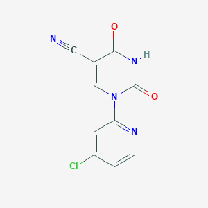 molecular formula C10H5ClN4O2 B429271 1-(4-Chloropyridin-2-yl)-2,4-dioxo-1,2,3,4-tetrahydropyrimidine-5-carbonitrile 