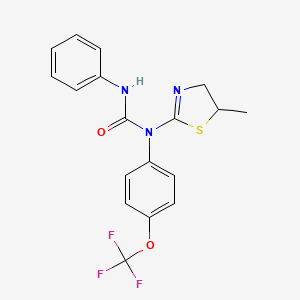 N-(5-methyl-4,5-dihydro-1,3-thiazol-2-yl)-N'-phenyl-N-[4-(trifluoromethoxy)phenyl]urea