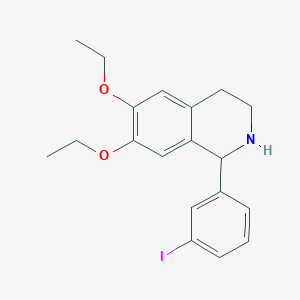 molecular formula C19H22INO2 B4292946 6,7-diethoxy-1-(3-iodophenyl)-1,2,3,4-tetrahydroisoquinoline 