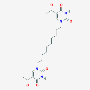 5-acetyl-1-[10-(5-acetyl-2,4-dioxo-3,4-dihydro-1(2H)-pyrimidinyl)decyl]-2,4(1H,3H)-pyrimidinedione
