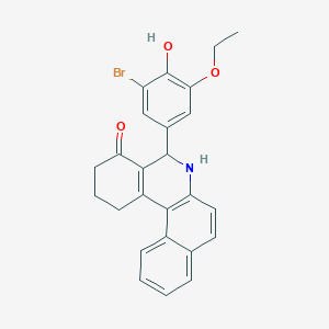 5-(3-bromo-5-ethoxy-4-hydroxyphenyl)-2,3,5,6-tetrahydrobenzo[a]phenanthridin-4(1H)-one