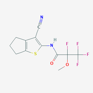 N-(3-cyano-5,6-dihydro-4H-cyclopenta[b]thien-2-yl)-2,3,3,3-tetrafluoro-2-methoxypropanamide