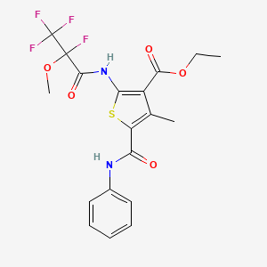ethyl 5-(anilinocarbonyl)-4-methyl-2-[(2,3,3,3-tetrafluoro-2-methoxypropanoyl)amino]thiophene-3-carboxylate