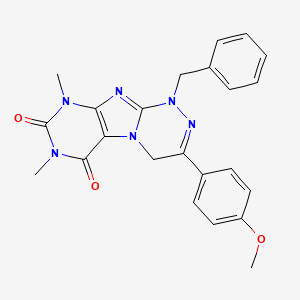1-benzyl-3-(4-methoxyphenyl)-7,9-dimethyl-1,4-dihydro[1,2,4]triazino[3,4-f]purine-6,8(7H,9H)-dione