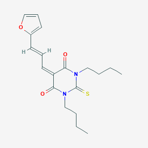 molecular formula C19H24N2O3S B429324 1,3-dibutyl-5-[3-(2-furyl)-2-propenylidene]-2-thioxodihydro-4,6(1H,5H)-pyrimidinedione 