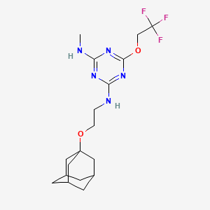 N-[2-(1-adamantyloxy)ethyl]-N'-methyl-6-(2,2,2-trifluoroethoxy)-1,3,5-triazine-2,4-diamine