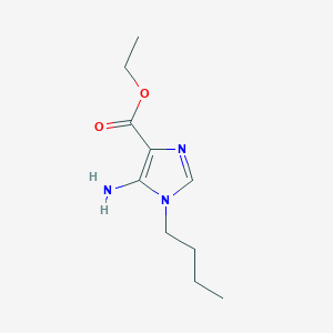 molecular formula C10H17N3O2 B429331 ethyl 5-amino-1-butyl-1H-imidazole-4-carboxylate 