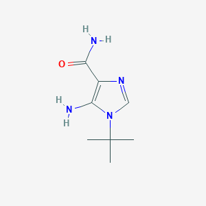 molecular formula C8H14N4O B429332 5-amino-1-tert-butyl-1H-imidazole-4-carboxamide 
