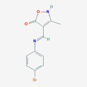 molecular formula C11H9BrN2O2 B429336 4-[(4-bromoanilino)methylene]-3-methyl-5(4H)-isoxazolone 