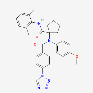 N-(1-{[(2,6-dimethylphenyl)amino]carbonyl}cyclopentyl)-N-(4-methoxyphenyl)-4-(1H-tetrazol-1-yl)benzamide